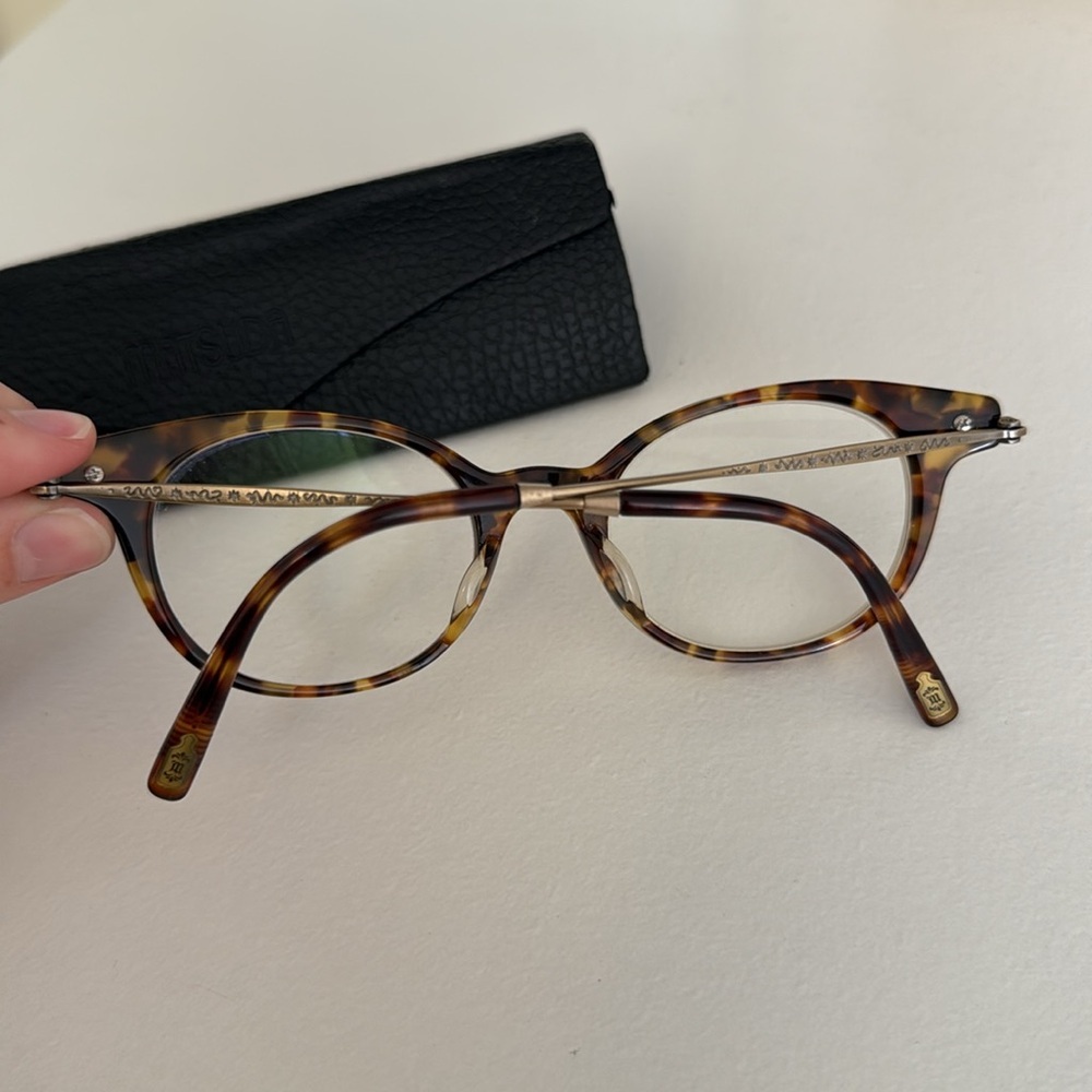 Matsuda M2022 Tortoise Cat Eye Optical Eye Glasses Made in Japan 47mm - Picture 5 of 8